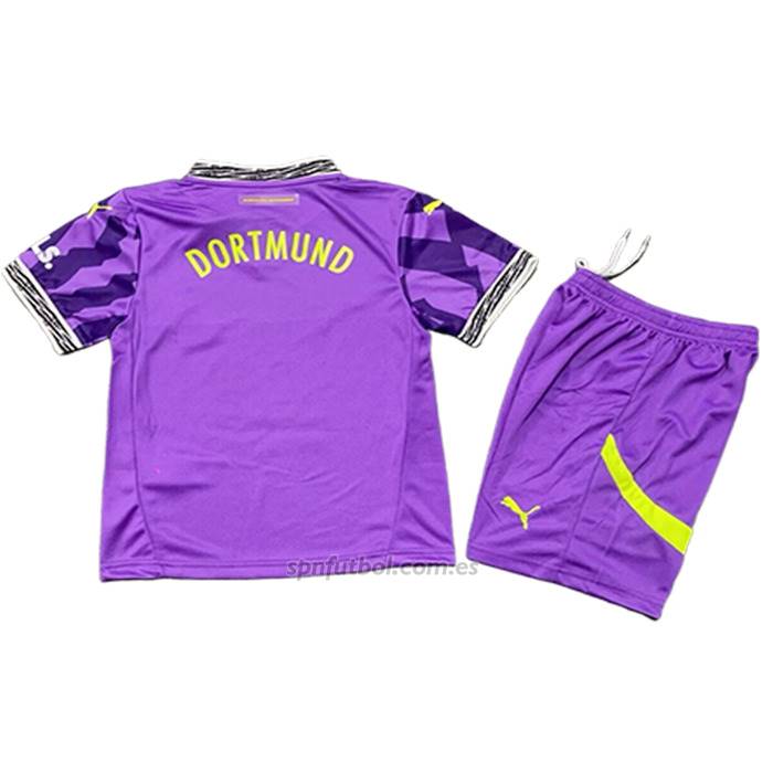 Camiseta Borussia Dortmund Portero Special Nino 2024-2025 Purpura